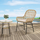 Zalika 3 Pc. Conversation Set Model Fm80010Nt-T-3Pc By Furniture Of America